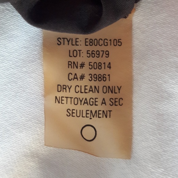 Elie Tahari Career Blazer Brown Pin Stripe Satin Trim 2 Flap Pockets 10 - Picture 8 of 8